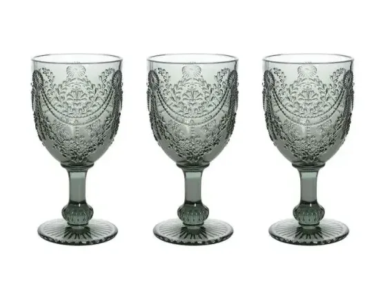 Set 3 Calici Savoia grigio fume' Tognana
