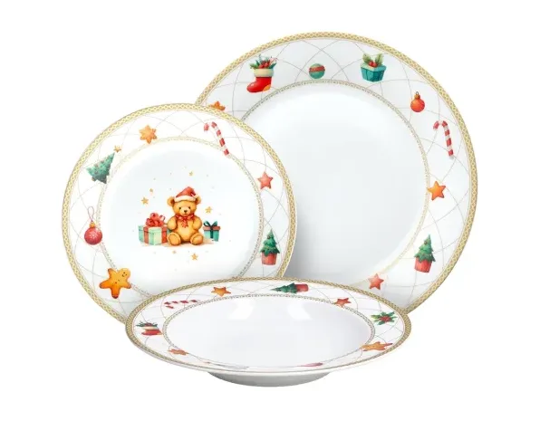 Servizio Piatti 18 Pezzi Tognana New Christmas Fairy Tognana