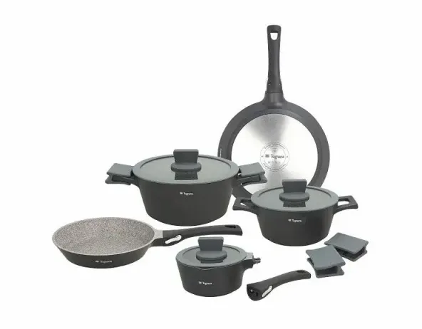 Batteria Pentole Tognana Ambiziosa 8pz Granito Titanio Tognana