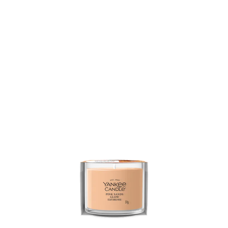 Candela Votive In Vetro Singola Pink Sands Glow Yankee Candle